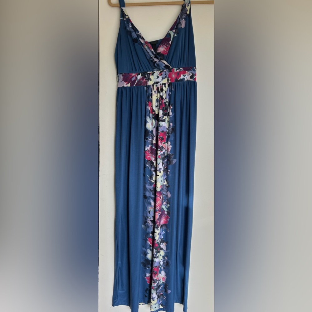 Soma Blue and Pink Floral Dress